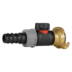 20mm Barbed Straight with In-Line BSPM Valve and Geka Type Connector
