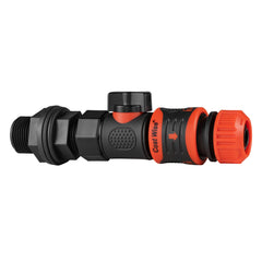 Water Butt Connector 3/4" BSP with BSPF-Quick Connect Valve & Hose Connector Lock