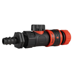 16mm Barbed Straight with BSPF-Quick Connect Valve & Hose Connector Lock