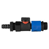 16mm Barbed Straight with BSPF-Quick Connect Valve & Hose Connector 3/4" BSPM