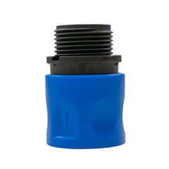 Hose Connector Blue with BSPF- Quick Connect Valve & Hose Connector 3/4" BSPF