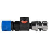 Hose Connector Blue with BSPF- Quick Connect Valve & Hose Connector Zinc