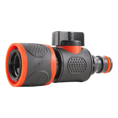 In Line Soft Touch Valve Snap-On Female To Male Black