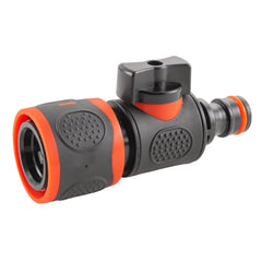 In Line Soft Touch Valve Snap-On Female To Male Black