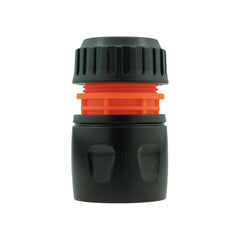 Female Hose Connector, 1/2" or 5/8" Hose, Black/Orange