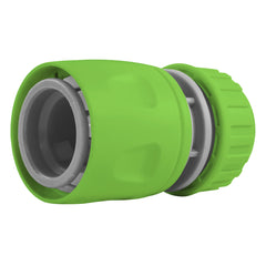 Female Hose Connector, 1/2" or 5/8" Hose, Green/Gray