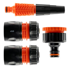 Hose Connectors Set With Nozzle Black/Orange