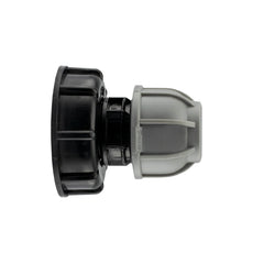 IBC 2” S60X6 Cap with 32mm MDPE Straight