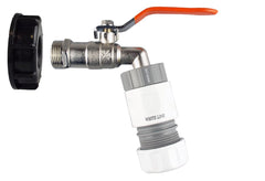 IBC 2” S60X6 Cap with Lever Tap and Max Flo Hose Connectors Set