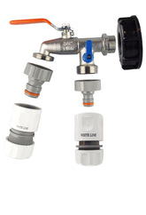 IBC 2” S60X6 Cap with Double Lever Tap, 1 x Max Flo Outlet and 1 x Standard Outlet