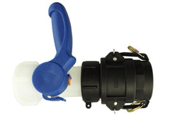 IBC 2” S60X6 Valve with IBC S60X6 - 2” Camlock Fitting and 2” BSP Type D Camlock