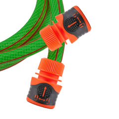 Premium Garden Hose Green with Orange Lock Connectors