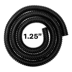 Corrugated Pipe 1.25" (32mm) with 2 x Double Wire Clips Set