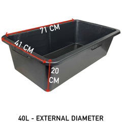 Versatile Large 40L Dog Bath/Pool/Tub - Suitable for Small Dog Breeds - with Drain Plug & Premium Connector - Durable, Easy to Store