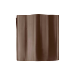 Wavy Plastic Garden Lawn Edging, H=10CM, L=9M, Brown