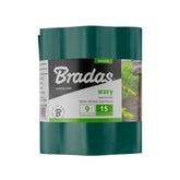 Wavy Plastic Garden Lawn Edging, H=15CM, L=9M, Green