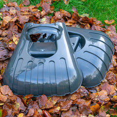 Leaf Grab Large Garden Cleaning Scoops, Dark Gray