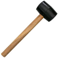 Rubber Mallet with Wooden Handle - Home Nail Framing Roofing Straight Handle DIY Hand Tool