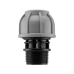 Wall Flange Kit 25mm MDPE + Large Plastic Valve & 20mm MDPE Straight