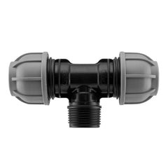 Wall Flange Kit 20mm MDPE - Lever Valve & 25mm MDPE Tee Outlet