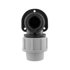 Wall Flange Kit 20mm MDPE - Brass Garden Tap 1/2" Snap On