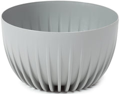 Mira Bowl Pot, Insert and Hole with Plug 300mm Gray