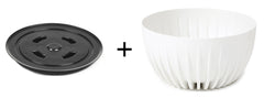 Mira Bowl Pot, Insert and Hole with Plug 300mm White