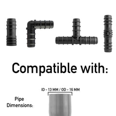 Mix 1/2" Barb Connectors HOZ15