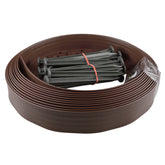 Lawn Border Set, Easy Border 40mm Brown 10m with Pegs