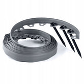 Lawn Border Set, Easy Border 40mm Gray 10m with Pegs
