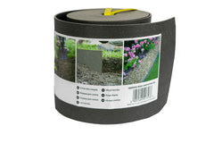 Heavy Duty Lawn Border Edging, 6m x 15cm, Gray