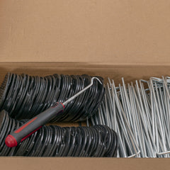 Weed Control Membrane Pegs Buffer Washer, 6"/150mm, Red