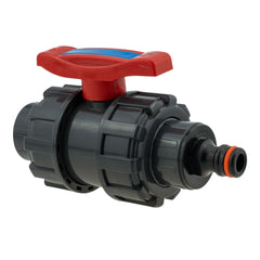 Double Union 3/4" BSPF Stopcock with Quick Connect Nipple