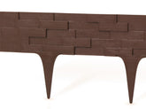 Lawn Edging, Plastic Palisade Slate Effect, 2.38m, Brown