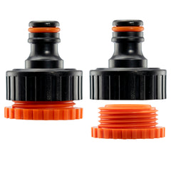 Hose Connectors Set With Nozzle Black/Orange