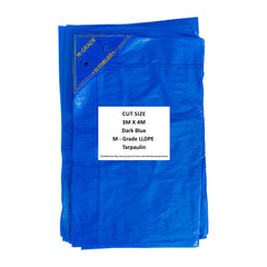 M-Grade LLDPE Blue Tarpaulin 3m x 4m