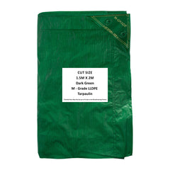 M-Grade LLDPE Green Tarpaulin 1.5m x 2m