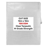 Clear M-Grade Tarpaulin 10m x 10m
