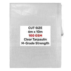Clear M-Grade Tarpaulin 6m x 10m