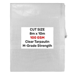 Clear M-Grade Tarpaulin 8m x 10m
