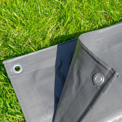 Grey L-Grade Tarpaulin 5m x 5m