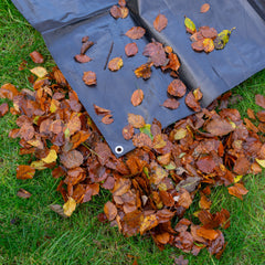 Black/Silver L-Grade Tarpaulin 6m x 8m