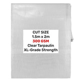 Clear XL-Grade Tarpaulin 1.5m x 2m