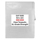 Clear XL-Grade Tarpaulin 5m x 6m