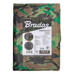 Camouflage M-Grade Tarpaulin 1.5m x 3m BRADAS