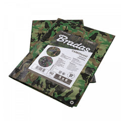 Camouflage M-Grade Tarpaulin 5m x 6m BRADAS