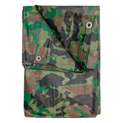 Camouflage M-Grade Tarpaulin 2m x 2m