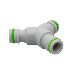 Three Way Connector Male Snap-On Grey/Lime
