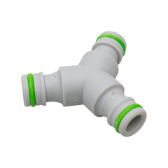 Three Way Connector Male Snap-On Grey/Lime
