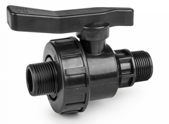 Full Flow Single Union Ball Valve PP 3/4"BSPM